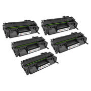 Set of 5 Compatible Canon 119 Black Toner Cartridges (11,500 Pages)