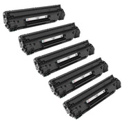 Set of 5 Compatible Canon 3483B001 Black Toner Cartridges