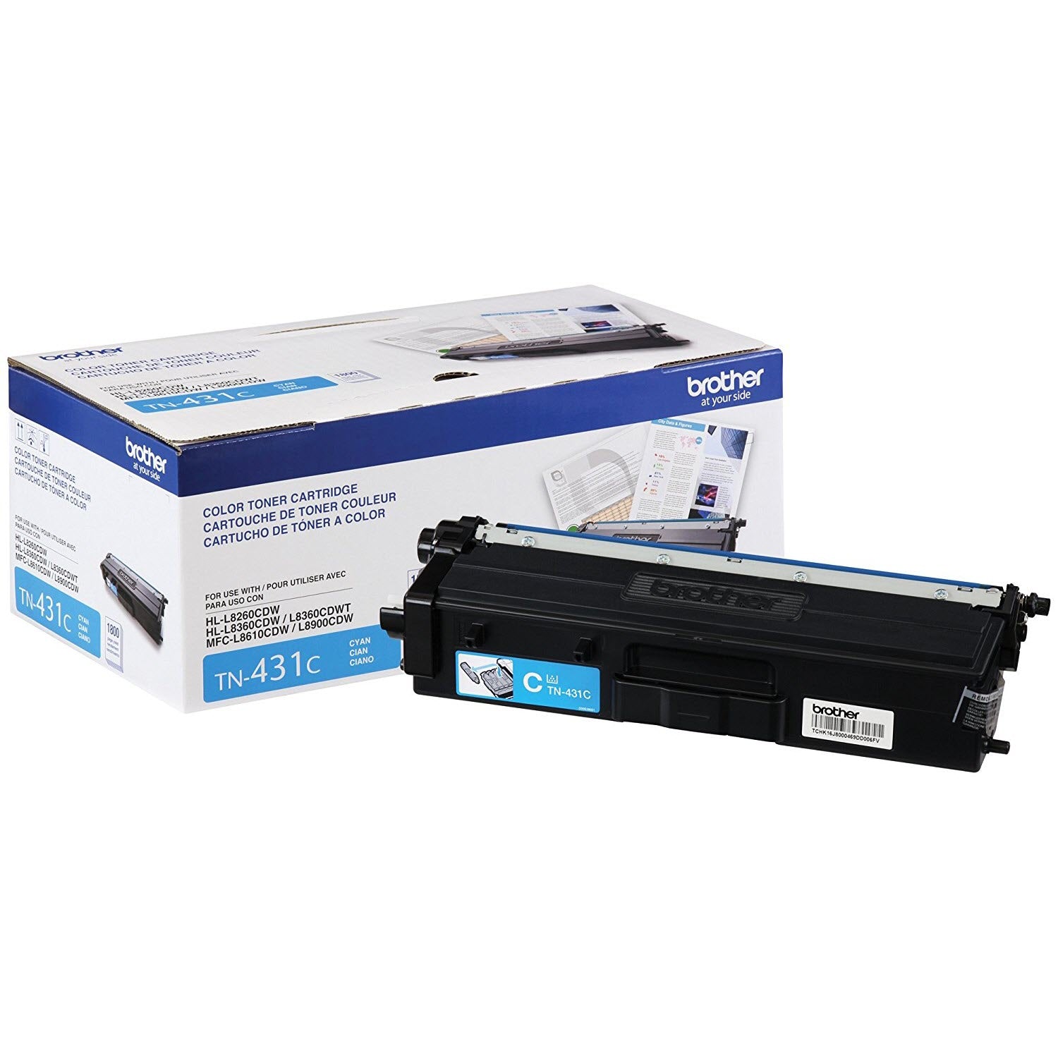 OEM Brother TN431C Cyan Toner Cartridge (1,800 Pages)