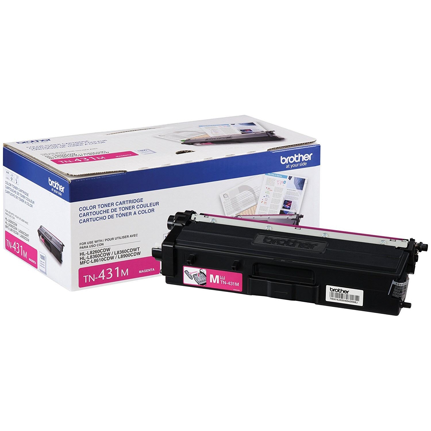 OEM Brother TN431M Magenta Toner Cartridge (1,800 Pages)