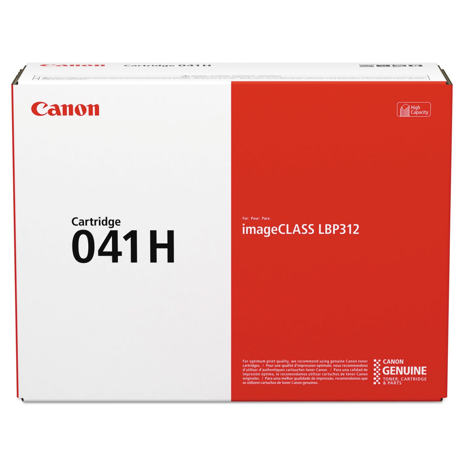 OEM Canon 041H Black High Yield Toner Cartridge (20,000 Pages)
