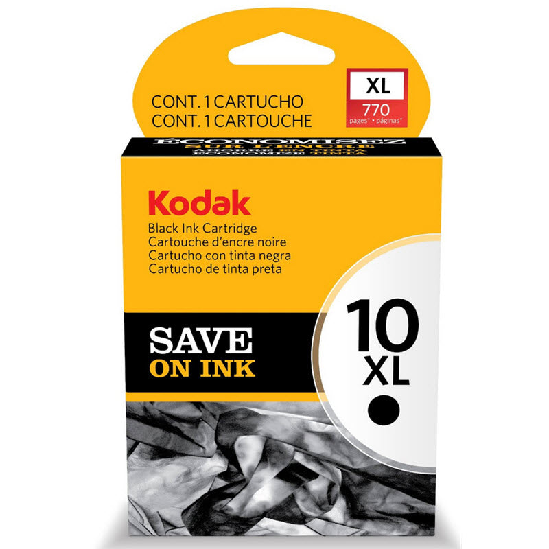 OEM Kodak 8237216 (#10XL) High Yield Black Ink Cartridge (770 Pages)