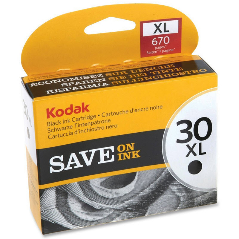 OEM Kodak 1550532 (#30XL) High Yield Black Ink Cartridge (670 Pages)