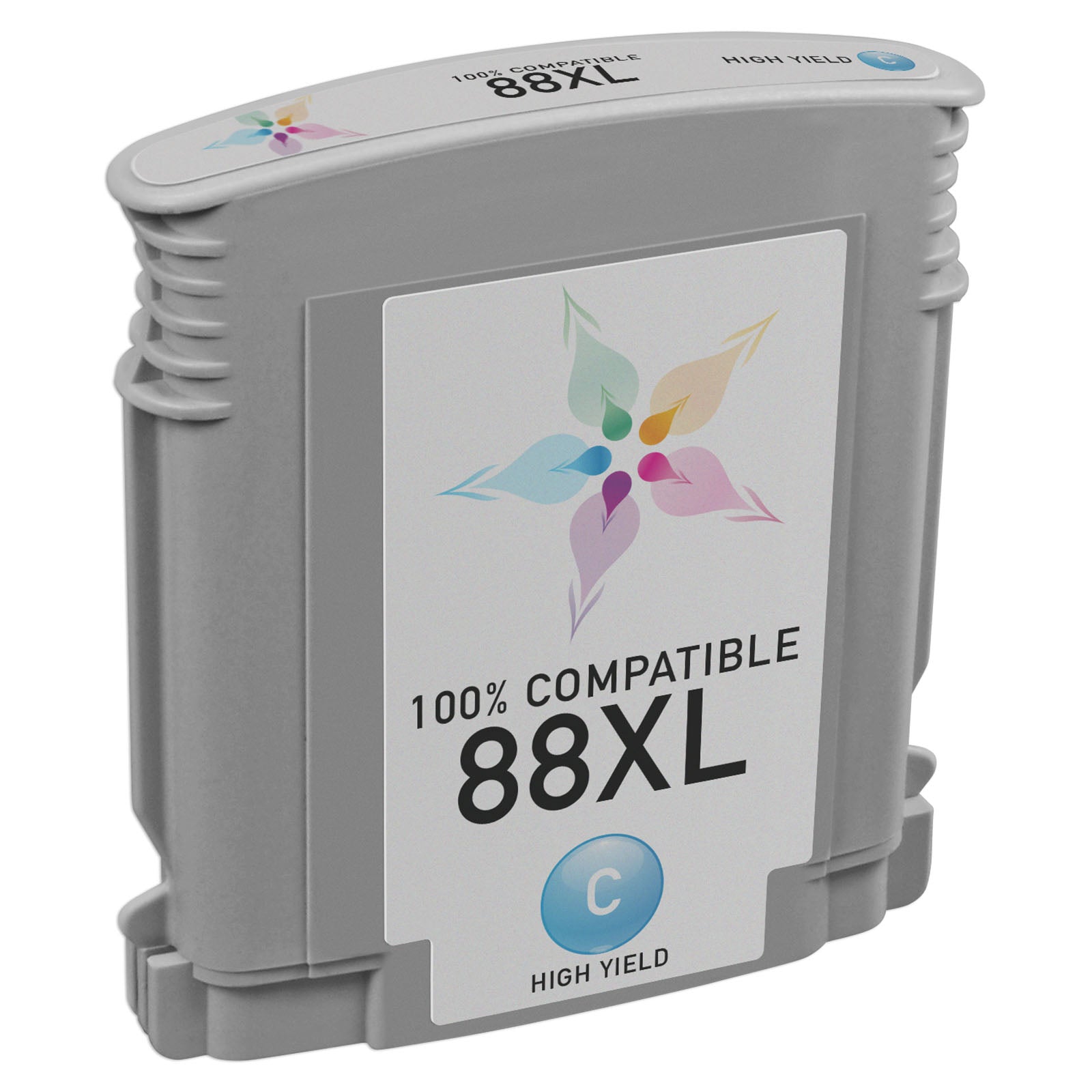 Remanufactured HP C9391AN High-Yield Cyan Ink Cartridge
