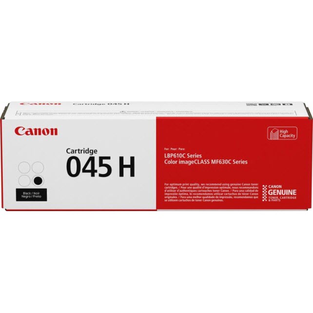 OEM Canon 045H High Yield Black Toner Cartridge (2,800 Pages)