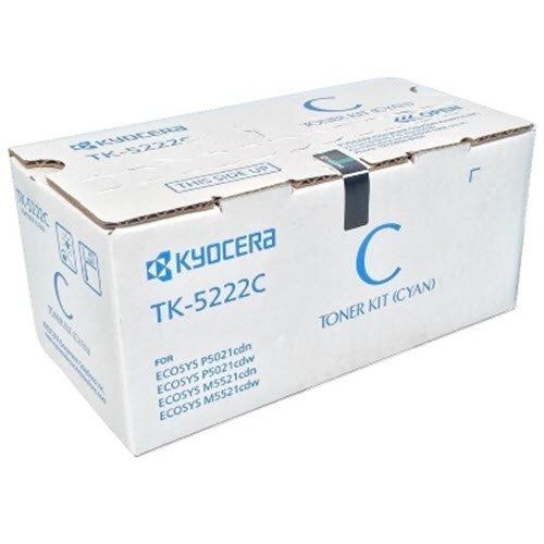 OEM Kyocera-Mita TK-5222C Cyan Toner Cartridge (1,200 Pages)