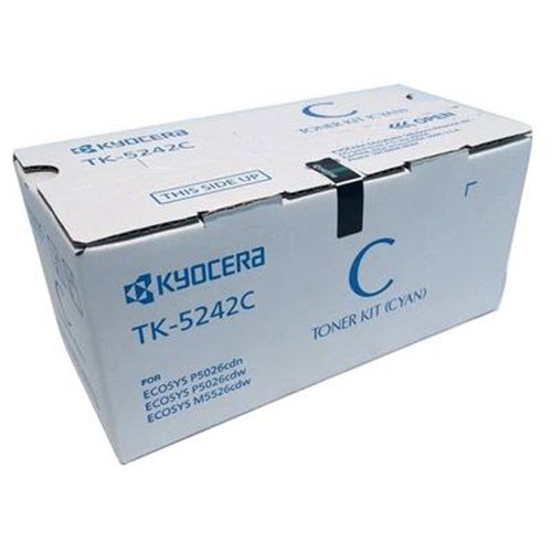 OEM Kyocera-Mita TK-5242C Cyan Toner Cartridge (3,000 Pages)