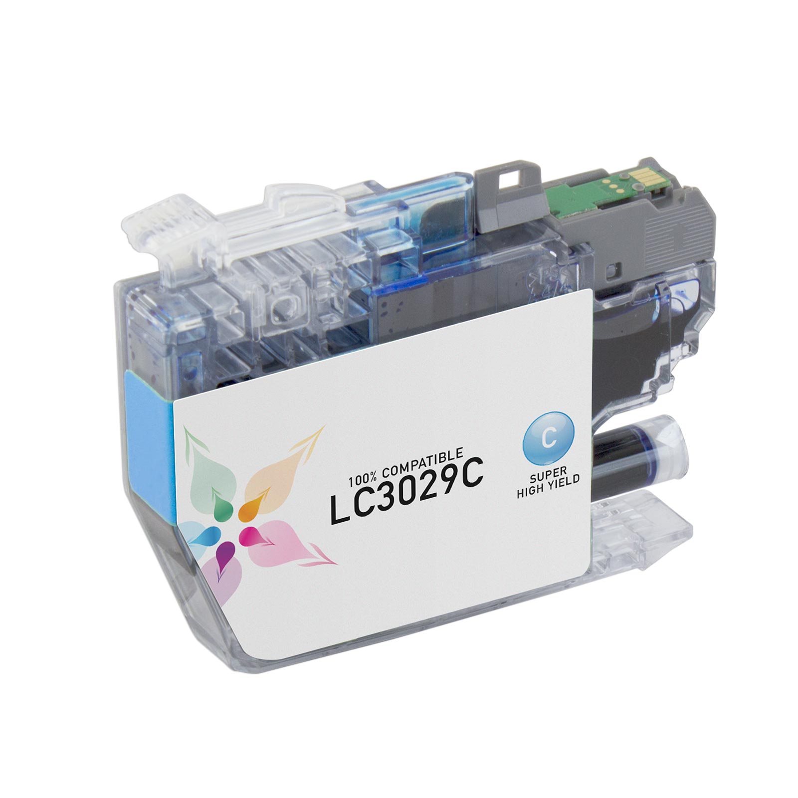 Compatible Brother LC3029CCIC Super High Yield Cyan Ink Cartridge (1,500 Pages)