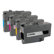 Set of 4 Compatible Brother LC401 Multi Ink Cartridge (800 Pages)