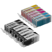 Compatible Canon PGI-255XXL & CLI-251XL Set of 11 High Yield Ink Cartridges (Multi Color)