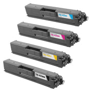 Set of 4 Compatible Brother TN433 High Yield Toner Cartridges (Black, Cyan, Magenta, Yellow)