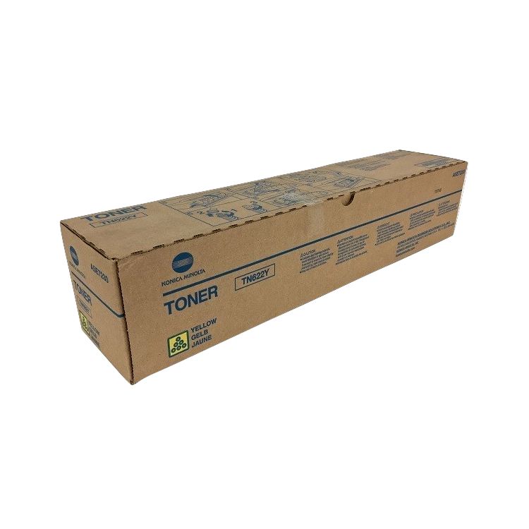 OEM Konica Minolta TN622Y A5E7230 Yellow Toner Cartridge (104,000 Pages)