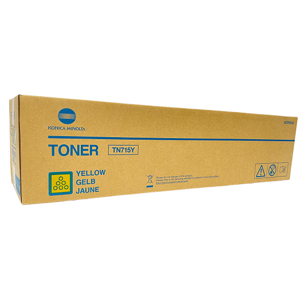 OEM Konica Minolta TN715Y (ACP8230) Yellow Toner Cartridge (45,000 Pages)