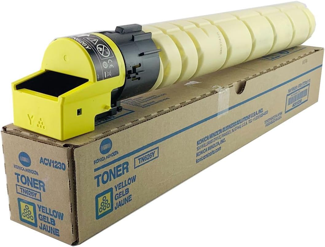 OEM Konica Minolta TN-626Y Yellow Toner Cartridge (28,000 Pages)