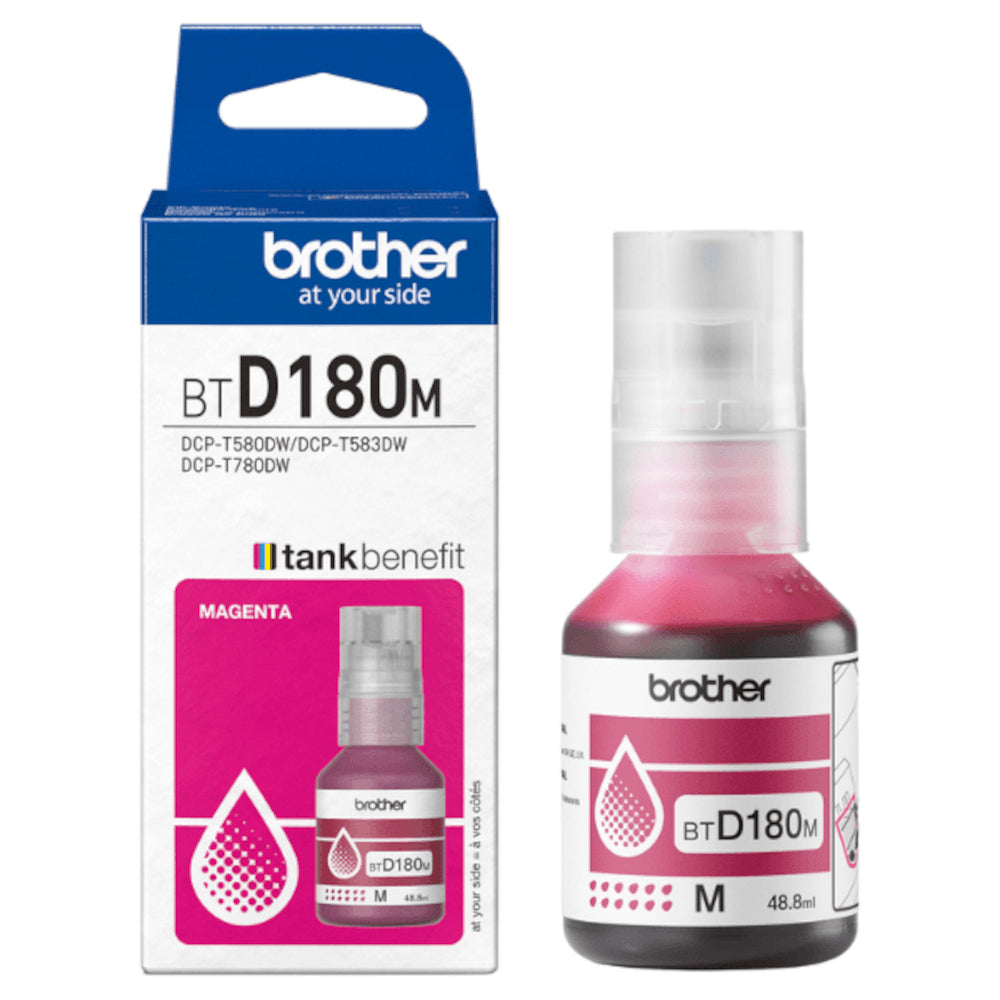 OEM Brother BTD180M High Yield Magenta Ink Bottle (5,000 Pages)