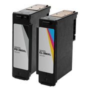 Set of 2 Remanufactured Canon PG-285XL Black and CL-286XL Color Ink Cartridges