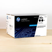 OEM HP 80A Black LaserJet Toner Cartridges (2,560 Pages) - 2-Pack