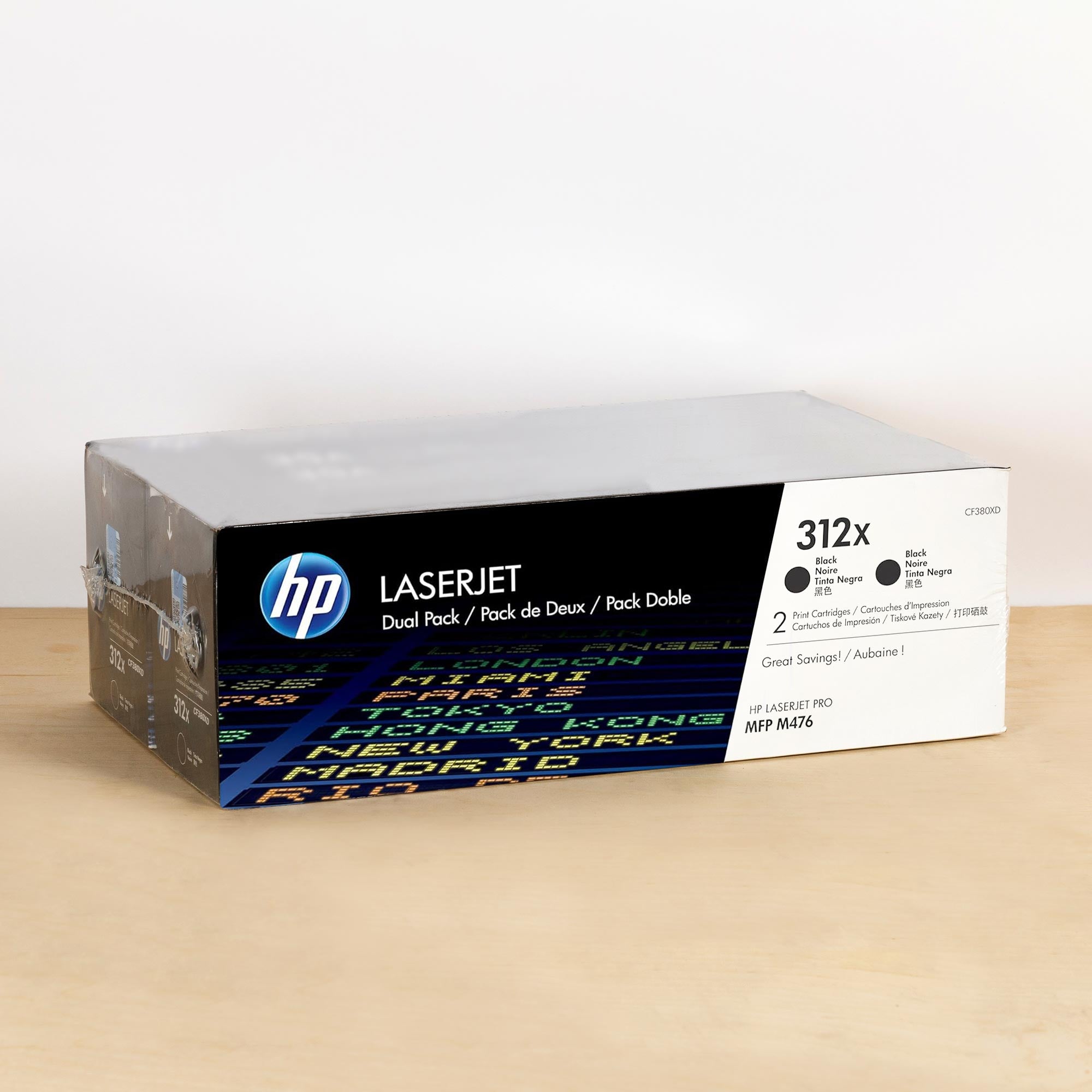 OEM HP 312X High Yield Black LaserJet Toner Cartridge 2-pack