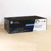 OEM HP 410A 4-pack Toner Cartridges (Black, Cyan, Magenta, Yellow)