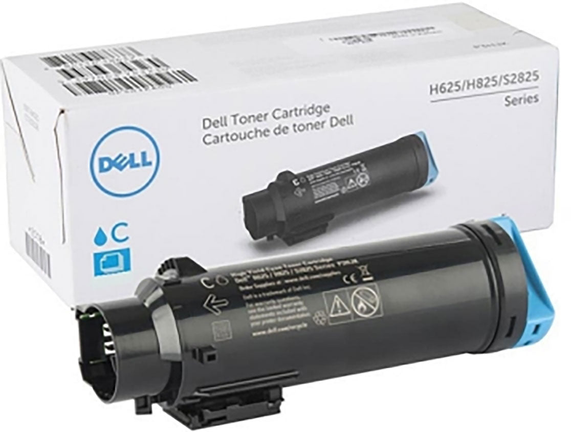 OEM Dell 593-BBOX Cyan Toner Cartridge (2,500 Pages)