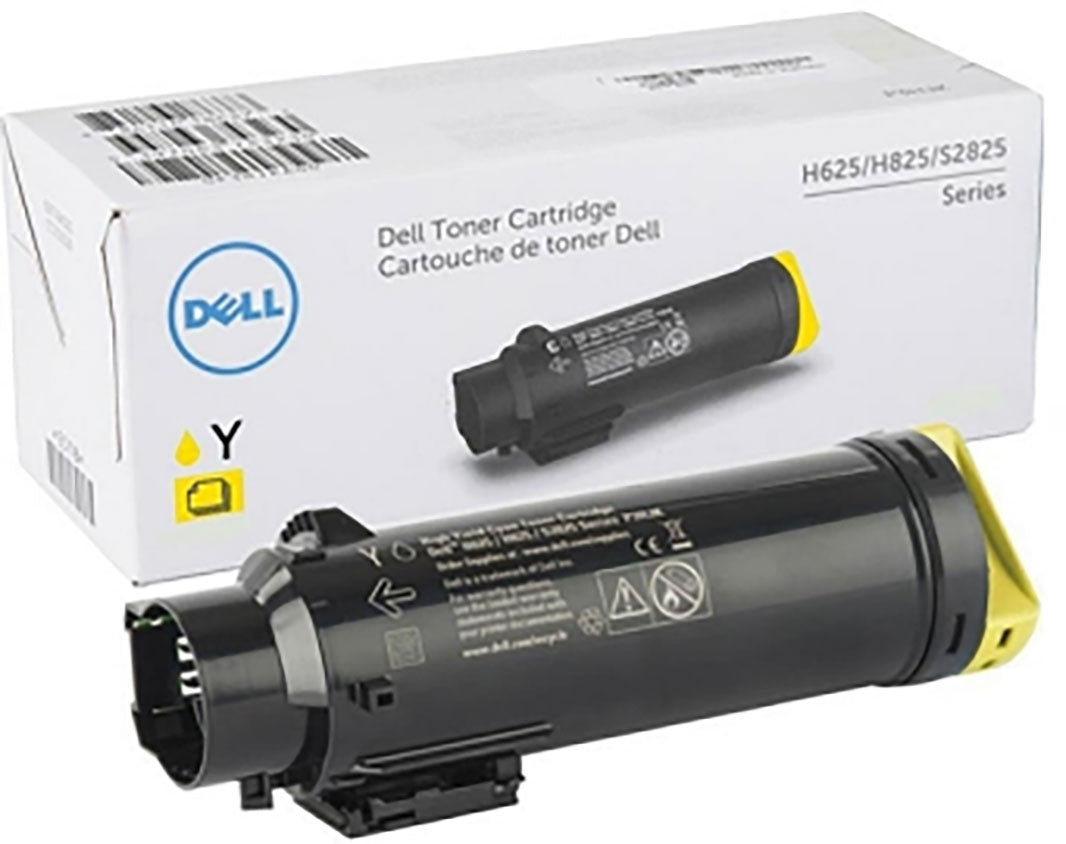 OEM Dell 593-BBOZ Yellow Toner Cartridge (2,500 Pages)