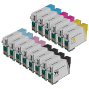 Set of 14 Remanufactured Epson T079 High Yield Ink Cartridges (Multi Color)