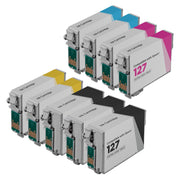 Set of 9 Remanufactured Epson T127 Multi Ink Cartridge (4345 Pages)