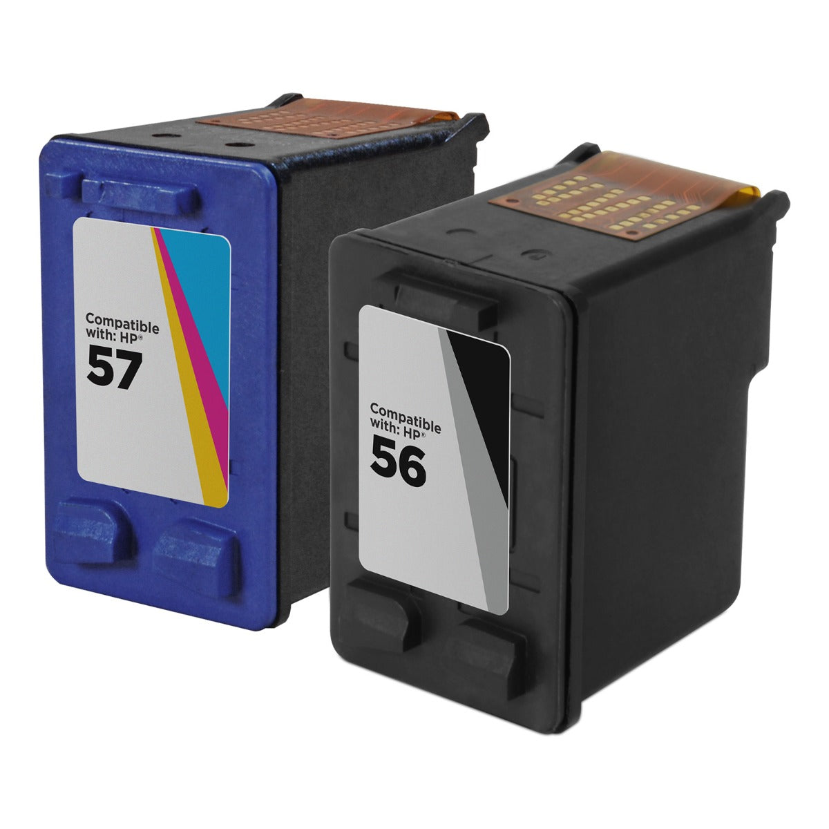 Set of 2 Reman HP 56 & HP 57 Ink Cartridges