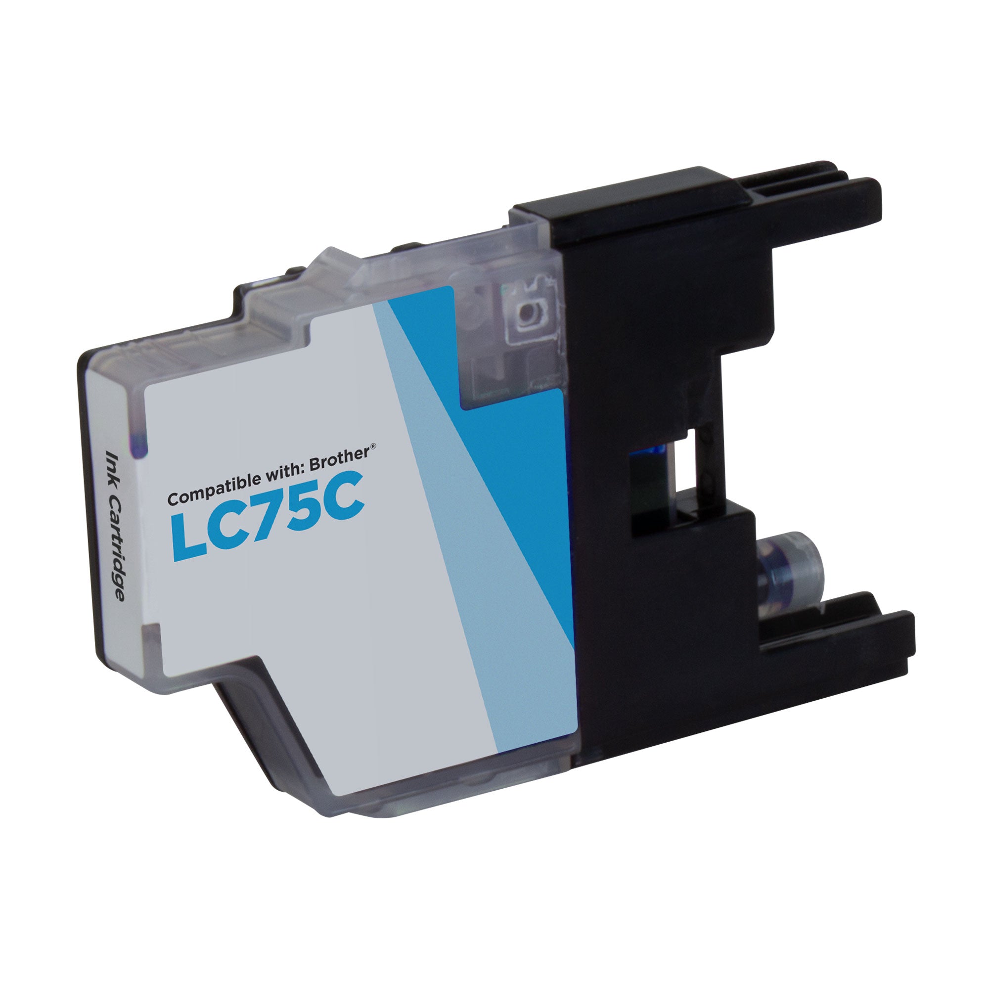 Compatible Brother LC75C High Yield Cyan Ink Cartridge (600 Pages)
