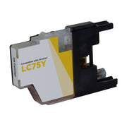 Compatible Brother LC75Y High Yield Yellow Ink Cartridge (600 Pages)