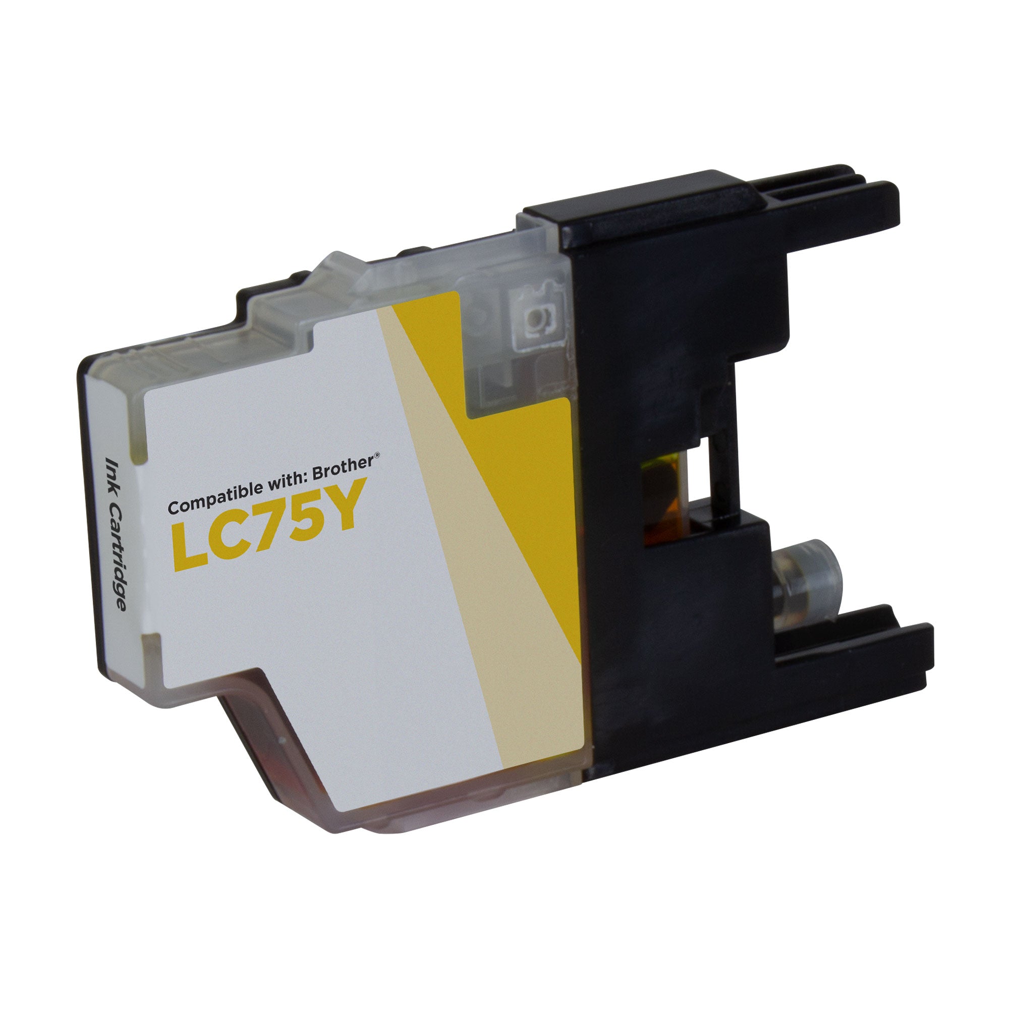 Compatible Brother LC75Y High Yield Yellow Ink Cartridge (600 Pages)