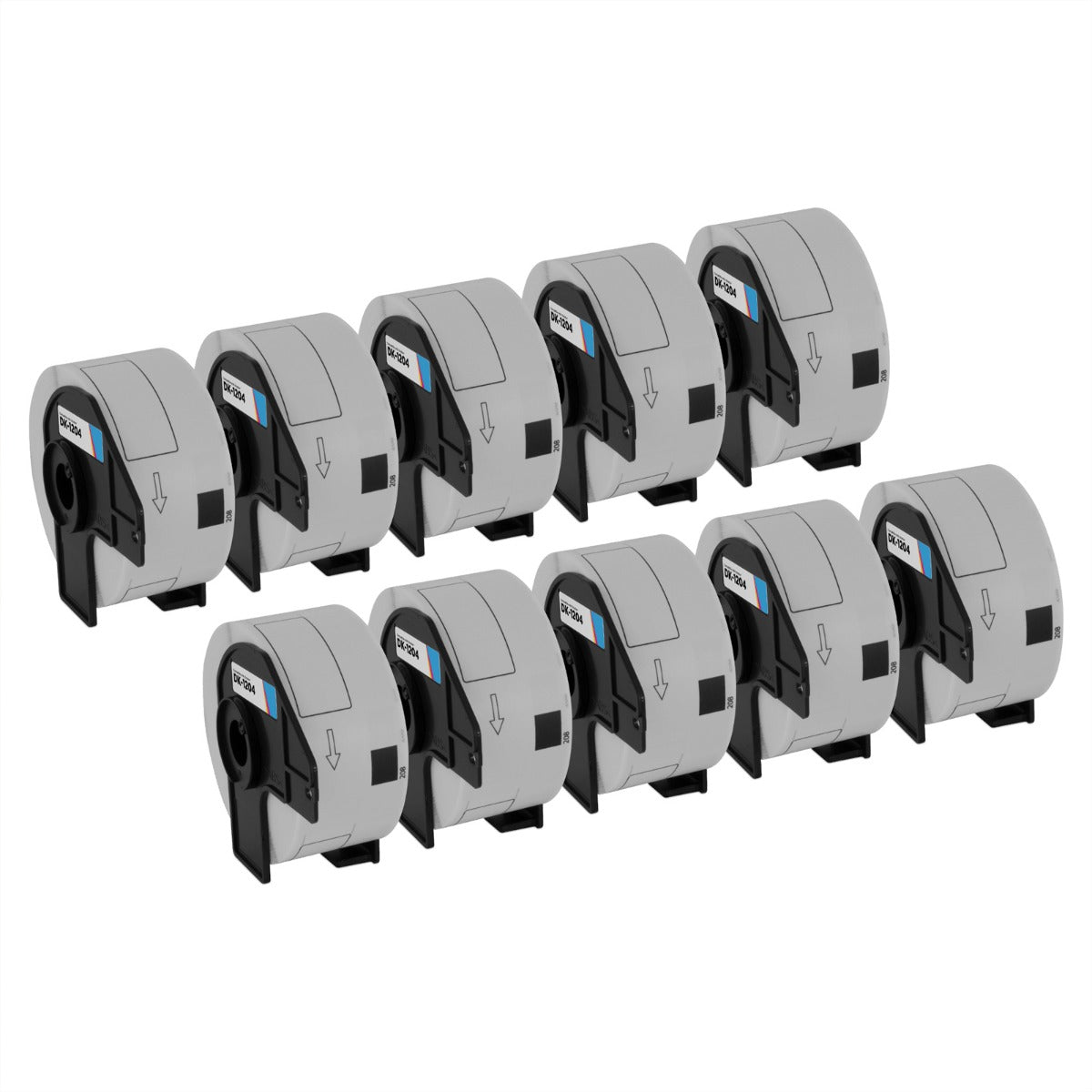 Compatible Brother DK1204 2.1"x0.66" Die-Cut Label 10-Pack