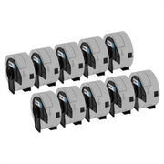 Compatible Brother DK1204 2.1"x0.66" Die-Cut Label 10-Pack