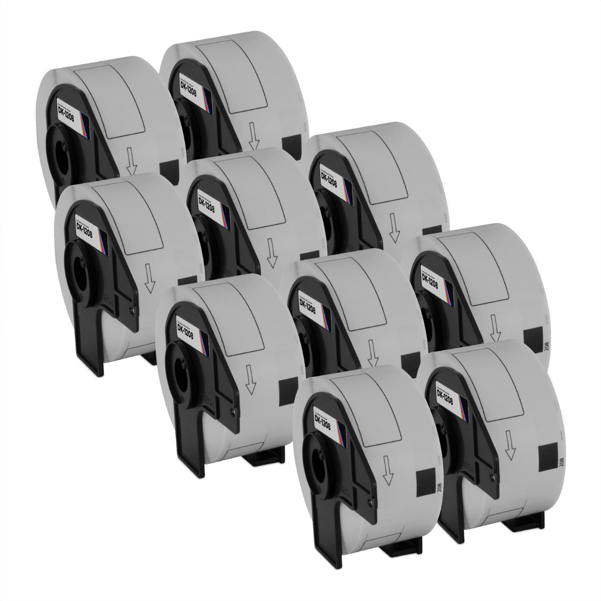 Compatible Brother DK1208 1.4"x3.5" Die-Cut Address Label 10-Pack