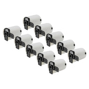 Compatible Brother DK-1241 Large Shipping White Paper Labels - 4 in x 6 in (10 Pack)