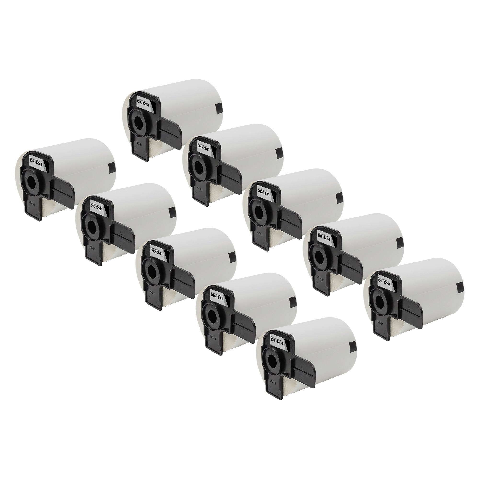 Compatible Brother DK-1241 Large Shipping White Paper Labels - 4 in x 6 in (10 Pack)