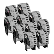 Compatible Brother DK-2225 White Paper Tape 10 Pack