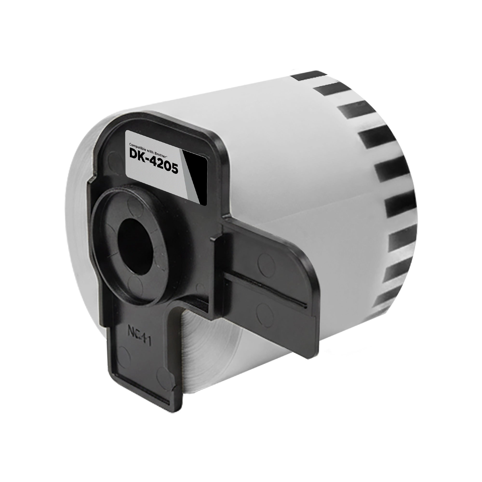 Compatible Brother DK-4205 Black on White Removable Continuous Length Paper Tape