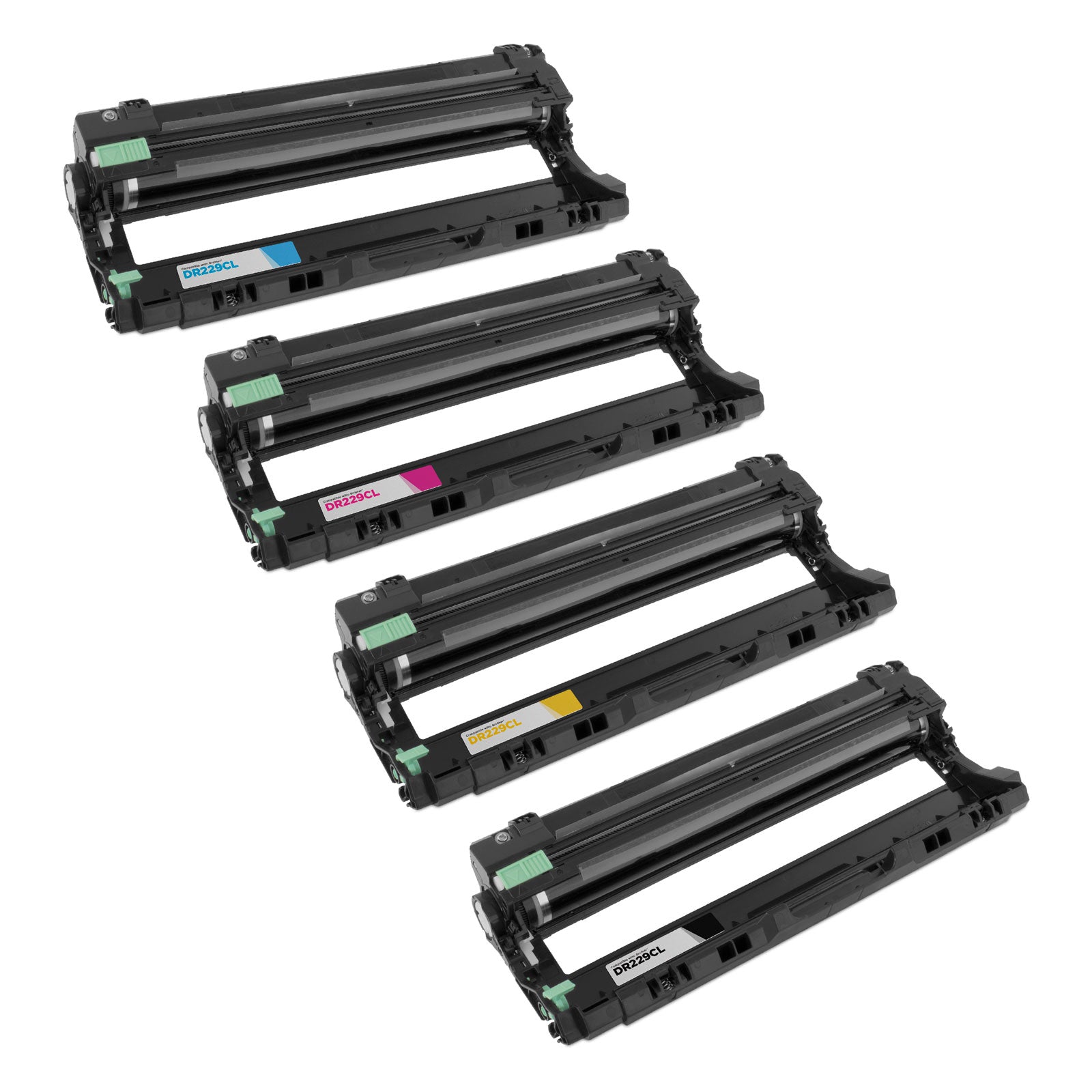 Set of 4 Compatible Brother DR229 Drum (Black, Cyan, Magenta, Yellow)