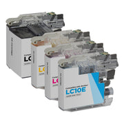 Set of 4 Compatible Brother LC10E Multi Ink Cartridges
