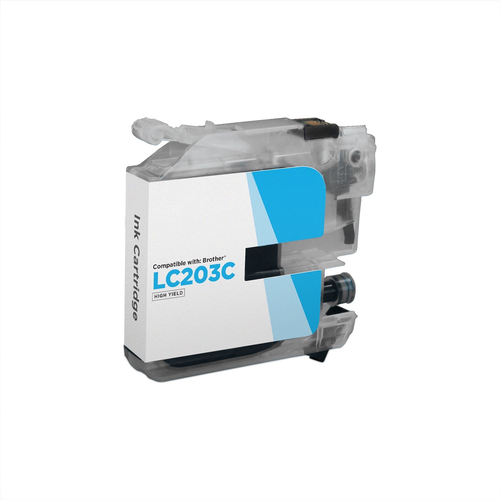 Compatible Brother LC203C High Yield Cyan Ink Cartridge (550 Pages)