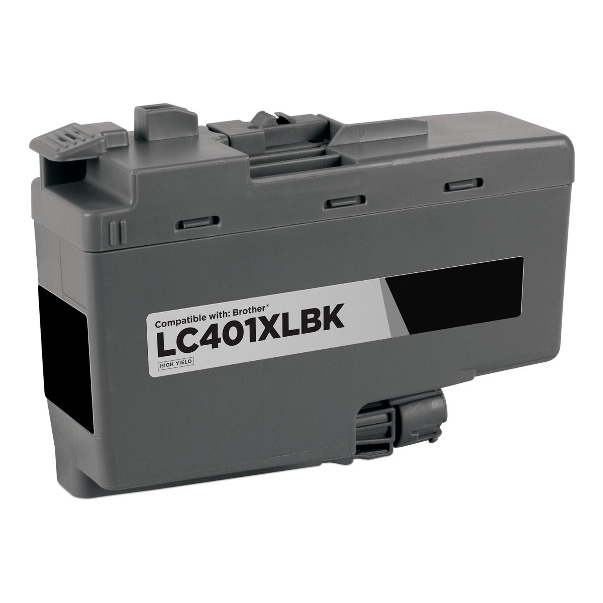 Compatible Brother LC401XLBK High Yield Black Ink Cartridge (500 Pages)