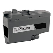Compatible Brother LC401XLBK High Yield Black Ink Cartridge (500 Pages)