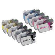 Set of 9 Compatible Brother LC402XL High Yield Ink Cartridges (Multi-Color)