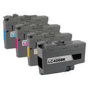 Set of 4 Compatible Brother LC406 Color Ink Cartridge