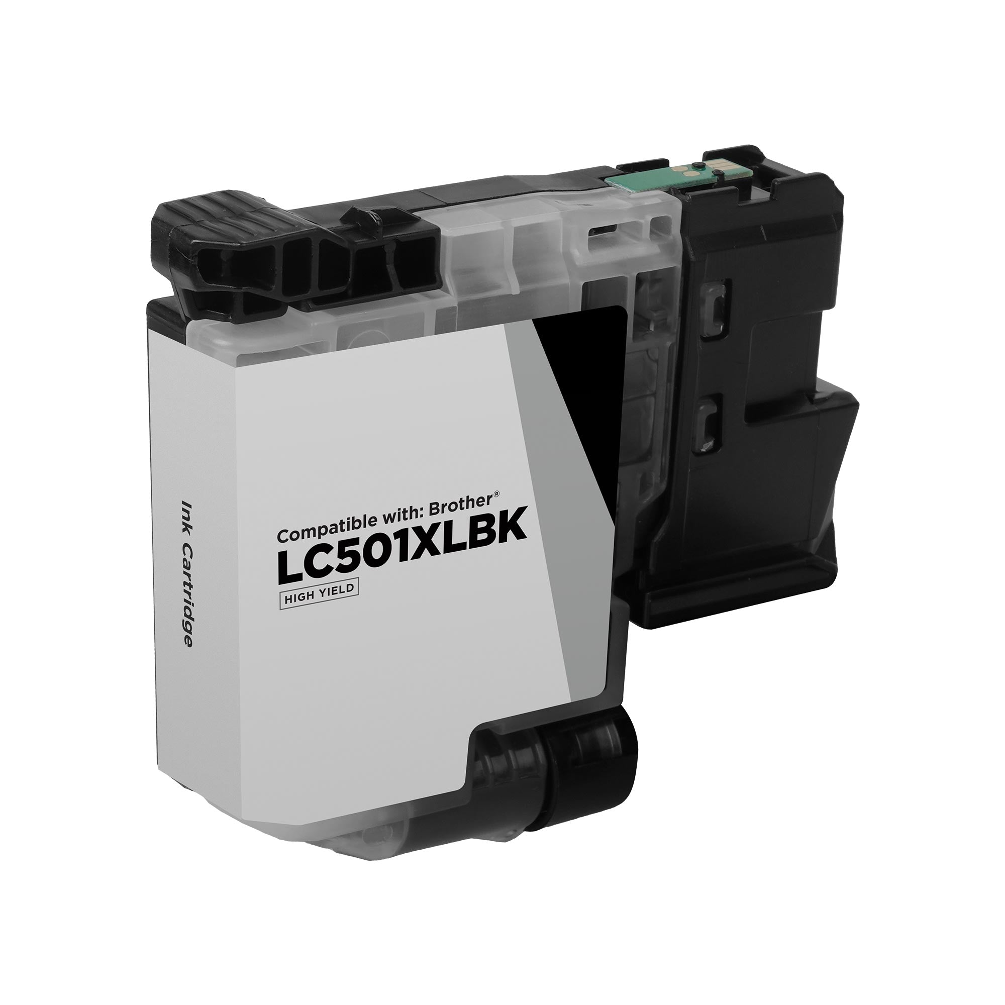 Compatible Brother LC501XLBK High Yield Black Ink Cartridge (500 Pages)