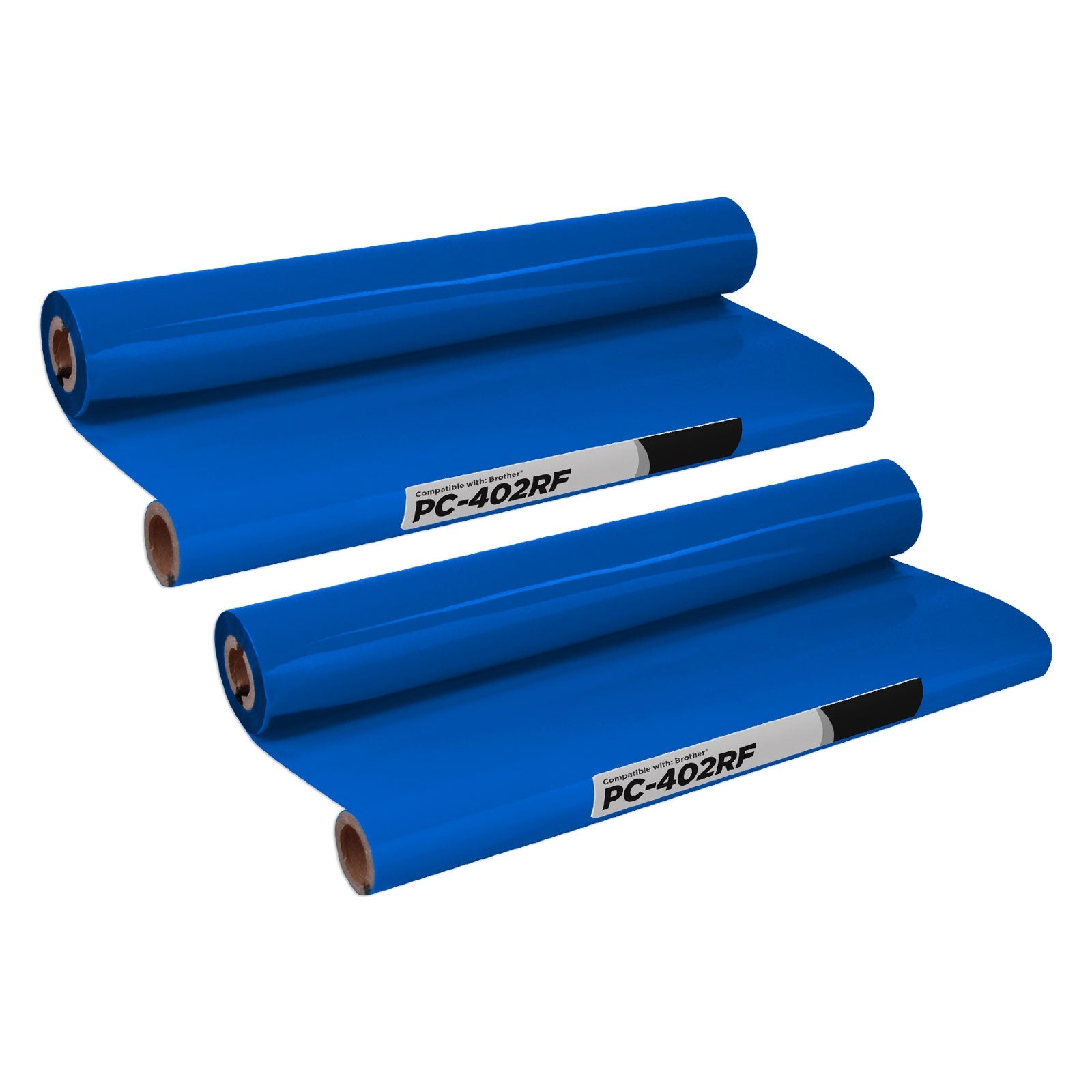 Compatible Brother PC402 Black Fax Thermal Ribbon Refill Rolls (300 Pages)
