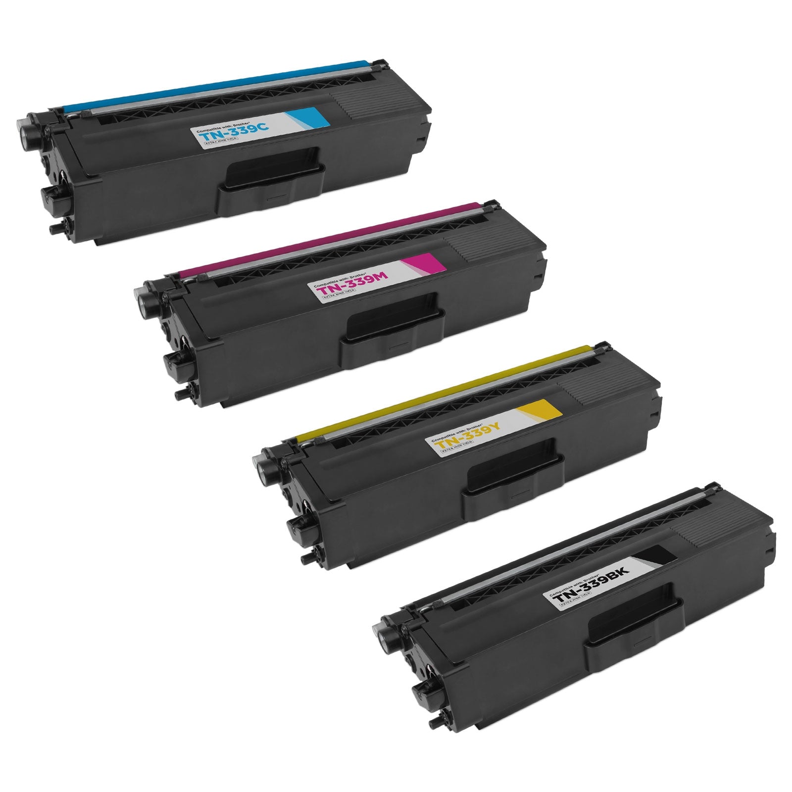 Set of 4 Compatible Brother TN339 Extra High Yield Toner Cartridges (12,000 Pages)