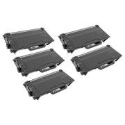 Set of 5 Compatible Brother TN850 High Yield Black Toner Cartridges (40,000 Pages)
