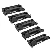 Set of 5 Compatible Canon 057 Black Toner Cartridges (3,100 Pages)